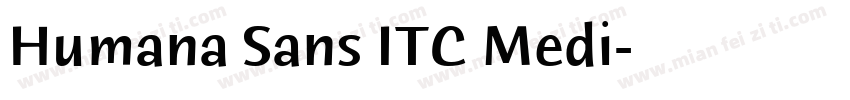 Humana Sans ITC Medi字体转换